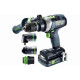 Perceuse-visseuse à percussion sans fil tpc 18/4 5.0/4.0 i-set/xl festool - 577622 