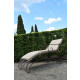 Chaise longue en métal 