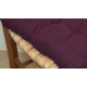 Galette de chaise en coton uni 40 cm 8 points - Couleur au choix 