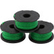 Lot de 3 bobines BLACK+DECKER Reflex Plus - 6 m Ø 2 mm - A6486-XJ 