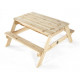 Table de pique-nique avec bac à sable intégré 