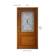 Porte d'entrée bois vitrée, elodie gris marron ral 7039, h,215xl,90  p,gauche cotes tableau gd menuiseries 