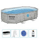 Ensemble de piscine power steel 488x305x107 cm 