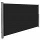 Auvent store latéral brise-vue abri soleil aluminium rétractable 160 x 300 cm - Couleur au choix Noir
