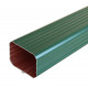 Tube de descente aluminium rectangulaire 60 x 80 mm longueur 3 mètres coloris au choix Vert-Sapin