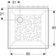 Receveur céramique GEBERIT Bastia - 70 x 70 extra-plat à poser/encastrer - 00720200000001 