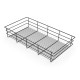 Panier métallique pour placards et commodes - coloris et dimensions au choix  Noir