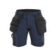 Short stretch 4D femme 71241645 - Taille au choix Marine-Foncé-noir