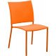 Chaise de jardin bonbon pour enfant (lot de 4) - Coloris au choix Orange