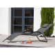 Lit de jardin en aluminium riva (lot de 2) 