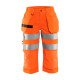 Pantacourt haute-visibilité avec poches flottantes femme 71391811 - Couleur et taille au choix Orange-fluo