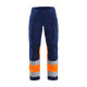 Pantalon artisan haute-visibilité stretch femme 71611811 - Couleur et taille au choix Marine-Orange-fluo