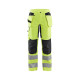 Pantalon artisan haute-visibilité stretch avec poches flottantes femme 71631811 - Couleur au choix Jaune fluo-Noir