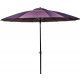Parasol en fibre de verre pagode 300 cm - Couleur au choix Cassis
