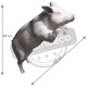 Cochon debout pierre de france 133 cm 