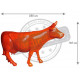 Vache colorée en résine 220 cm 