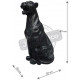 Panthère assise design en résine 83 cm 