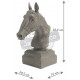Tête de cheval décorative en résine 