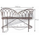 Banc des amoureux en métal 
