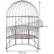 Banc de jardin en métal belvédère 