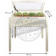 Serre de jardin en pin 101 cm de hauteur blanc 