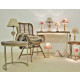 Lampe à poser en bois et coton rouge (lot de 2) 