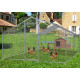 Enclos parc grillagé en acier galvanisé 6m2 pour 4-7 poules habrita foresta 