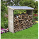 Abri range-bûches habrita foresta rb18869 mural autoclavé 2 stères 1,88x0,86/0,65x1,87/1,63m 