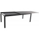 Table en aluminium avec allonge malaga 