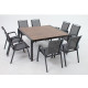 Table en aluminium malaga 150 cm 