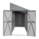 Double abri métal habrita foresta arrow yardsaver 3,66m2 toit 1 pente ouverture latérale 