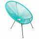Chaise design en polyethylène mexico - Couleur au choix Bleu