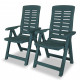 Chaises inclinables de jardin plastique - Couleur et nombre de chaise au choix 