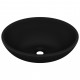 Lavabo ovale de luxe 40x33 cm céramique - Couleur au choix Noir-mat