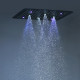 Composition de douche thermostatique encastré plafond jet de pluie à led 