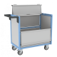 Chariot conteneur PP alvéolaire 250 kg - Avec ou sans toit et dimensions au choix 