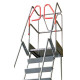 Escabeau rayonnage 5 marches à immobilisation automatique 