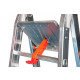Escabeau repliable professionnel avec rampe de sécurité 150 kg - Nombre de marches au choix 