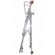 Plateforme de magasinage aluminium repliable, 5 marches, 150 kg 
