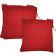 Coussin extérieur galette 40cm (lot de 4) - Couleur au choix Rouge