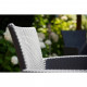 Chaise de salle à manger de jardin iowa graphite 215526 