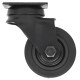 Roulettes pivotantes 75 mm 4 pcs noir 