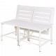 Esschert design banc de jardin blanc magique  bl064 