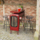 Esschert design table tractor rouge ih033 