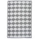 Tapis d'extérieur 180x121 cm gris et blanc oc24 