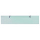 Étagère armoire meuble design murale en verre - Dimension et couleur au choix Transparent|90 x 20