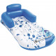 Bestway Chaise longue gonflable flottante CoolerZ bleu et blanc 84x161 