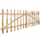 Vidaxl portillon double pour clôture bois de noisetier 300 x 100 cm 
