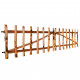Vidaxl portillon double de clôture bois noisetier imprégné 300x60 cm 