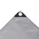 Bâche drap de camping protection jardin couverture remorque 3 x 4 m gris  